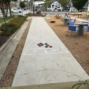 Shuffleboard area