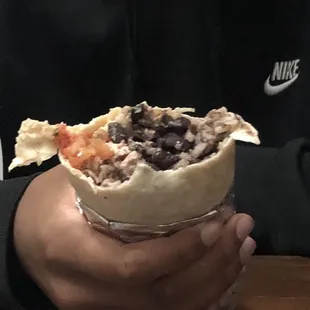 Chicken burrito