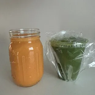 Mango Mama &amp; Green Goddess Smoothie