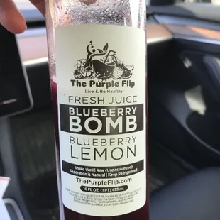Blueberry and Lemon juice