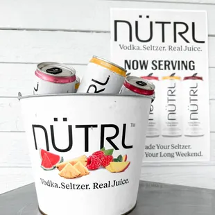 Now Serving Nutrl Vodka Seltzers!