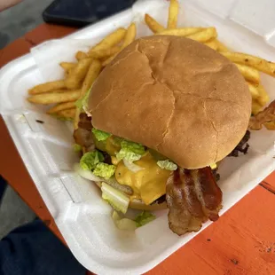 Burger add bacon