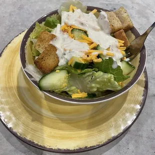 Garden Salad with Ranch