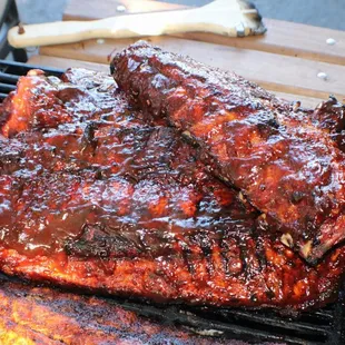 bbq ribs, ribs, food