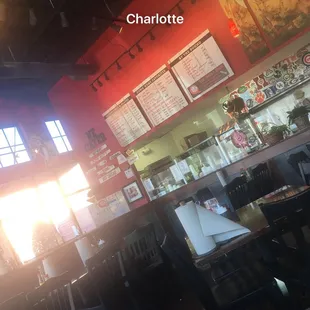 Inside the restaurant