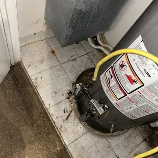 disgusting utility closet-- peep the &quot;professionally cleaned&quot; carpets