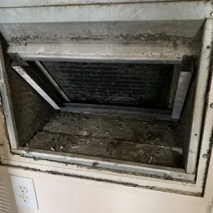 Ac/ where the air filter goes