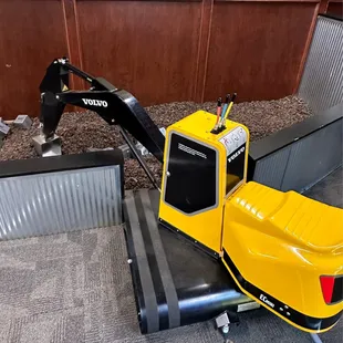 the back end of a construction vehicle