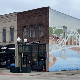 the corner of the street