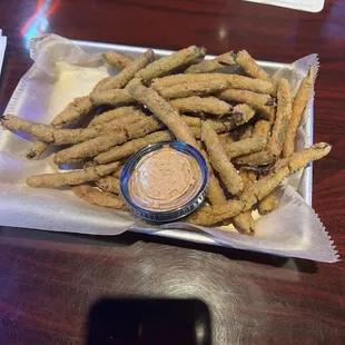 Spicy Fried Green Beans Appetizer