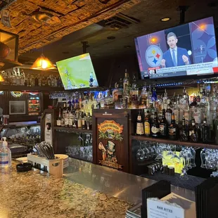 a man on a television