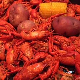 Buy one pound $8.75 (incl potatoes and corn), get the 2nd pound for 1/2 price.  Come get before the weekend is over...