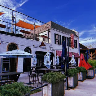 outside
