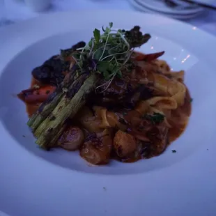 a plate of food on a table