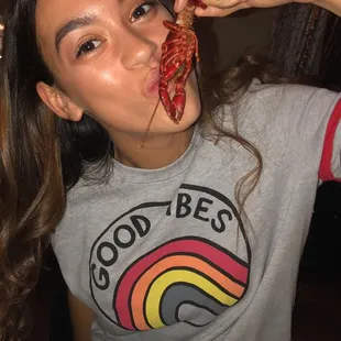 Full, huge crawfish from the biscuit.