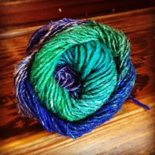 Noro brand 45% silk, 45% mohair, 10% wool yarn in &quot;silk garden&quot; color purchased at The Quarter Stitch