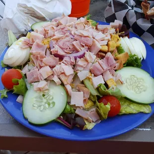 a plate of salad