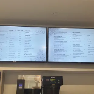 Menu board