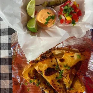Vegan Chorizo Quesadilla!