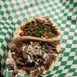 Mesquite steak (carne asada) &amp; Al Pastor