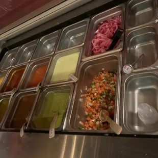 Salsa bar!!