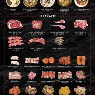 Lunch special. Choose one from the top row and a protein. It&apos;s priced depending on the protein you choose.