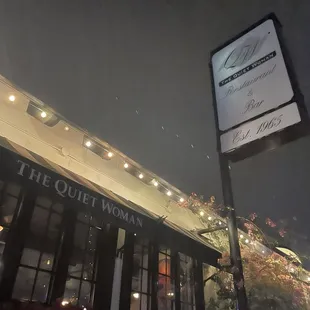 Outside the quiet woman