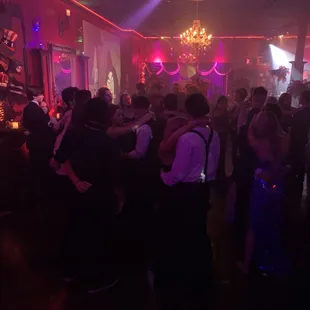 Students on the dance floor at our prom.