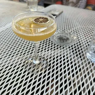 Specialty cocktail- passion fruit- something about astronauts in the name