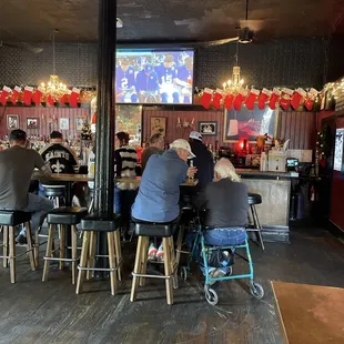 Watching the game, with sound