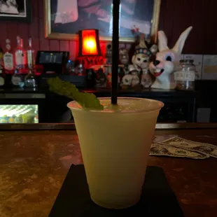 Pineapple mojito at the bar