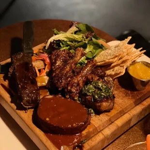 Butcher block entree