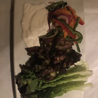 Mojo Chicken Lettuce Wraps