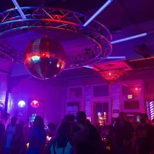 people dancing in a club