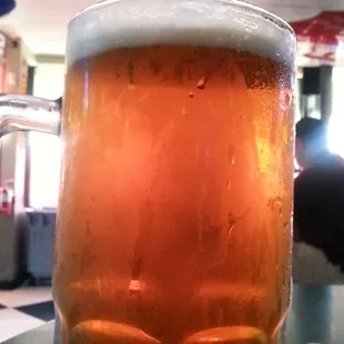 Racers has a great selection of  Beers on tap, 16 oz or a proper sized 32oz , the service is ok, could be better.
