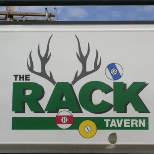 the rack tavern sign