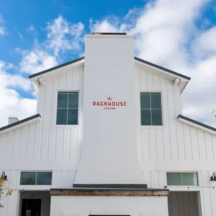 the front of the building