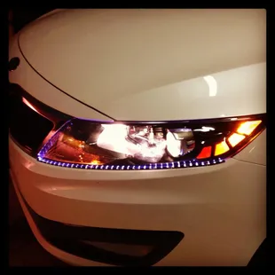 Accent Strip lights around headlights gives it a standout look.