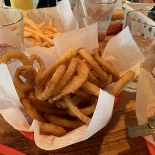 Onion rings were good
