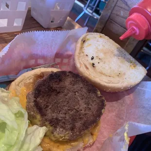 Burger, big bun or small patty or both?