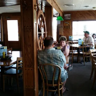 Happy customers having fun on a Saturday afternoon.