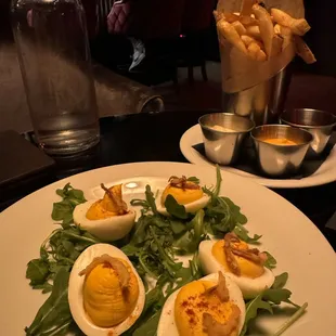 Sriracha Deviled Eggs