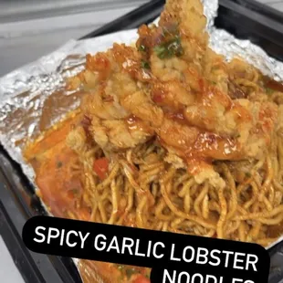 a tray of spaghetti noodles