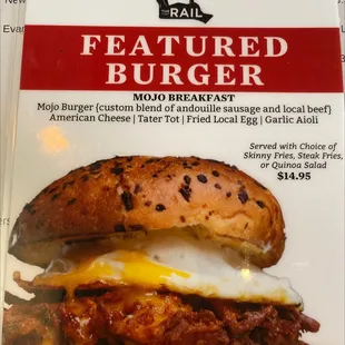 Mojo breakfast burger