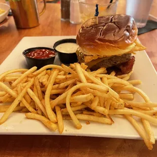 Hidden Bacon Wonton Burger