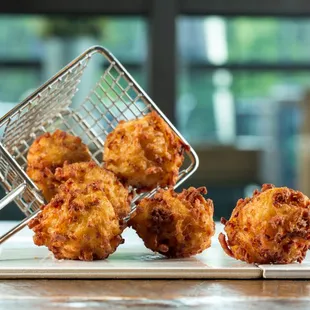 a basket of fried food