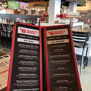 Happy hour M-F, 3-6