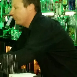 The no good very horrible bartender.   I made three requests and he ignored me.  Pist me of off!