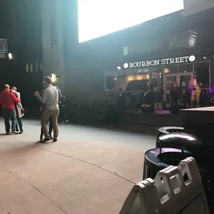 Band at night