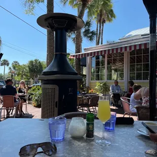 mimosas on the patio